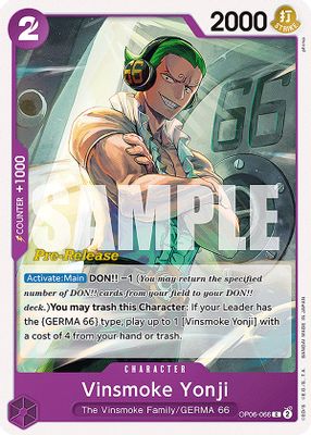 Vinsmoke Yonji OP06-066 card