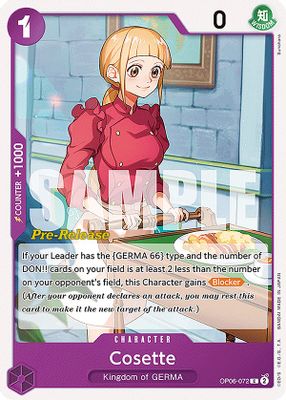 Cosette OP06-072 card