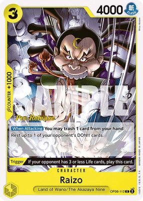 Raizo OP06-112 card