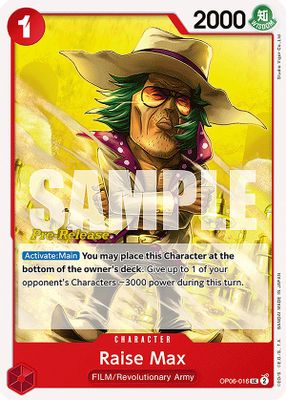 Raise Max OP06-016 card