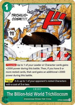 The Billion-fold World Trichiliocosm OP06-038 card