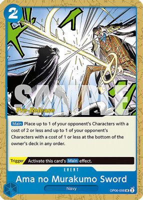 Ama no Murakumo Sword OP06-056 card