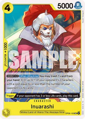 Inuarashi OP06-100 card
