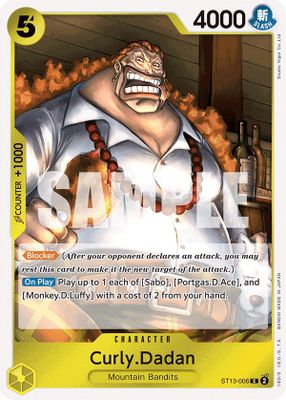 Curly.Dadan ST13-006 card
