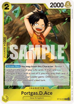 Portgas.D.Ace ST13-010 card