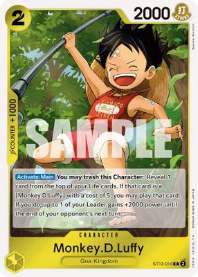 Monkey.D.Luffy ST13-014 card