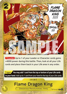 Flame Dragon King ST13-017 card