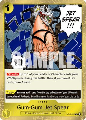 Gum-Gum Jet Spear ST13-018 card