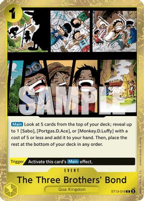 The Three Brothers' Bond ST13-019 card
