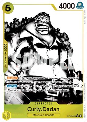 Curly.Dadan ST13-006 card