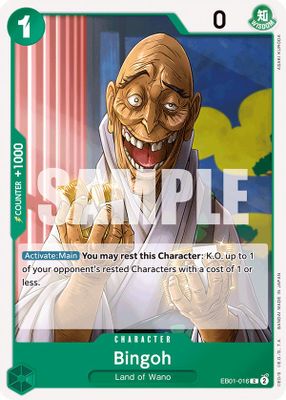 Bingoh EB01-016 card