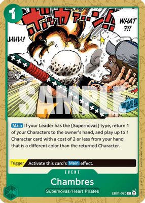 Chambres EB01-020 card