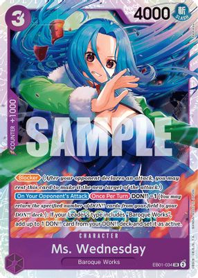 Ms. Wednesday EB01-034 card