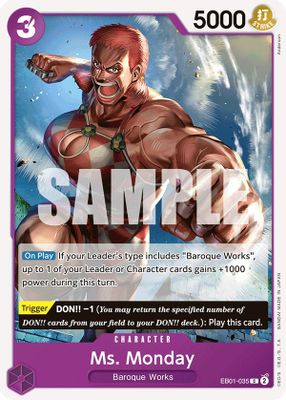 Ms. Monday EB01-035 card