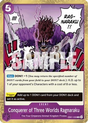 Conquerer of Three Worlds Ragnaraku EB01-039 card