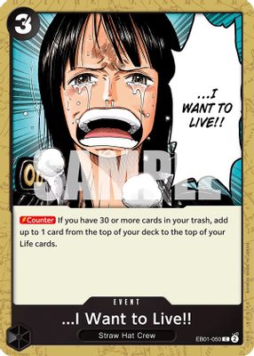 ...I Want to Live!! EB01-050 card