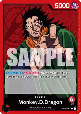 Monkey.D.Dragon OP07-001 card