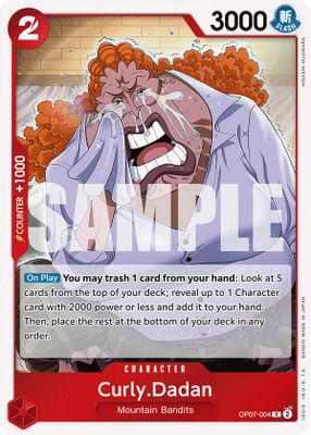 Curly.Dadan OP07-004 card