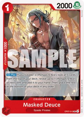 Masked Deuce OP07-013 card