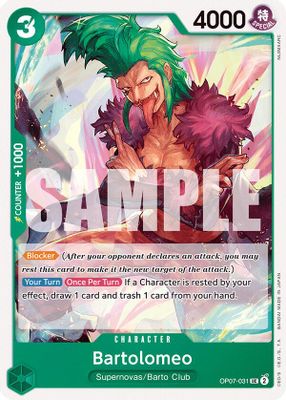 Bartolomeo OP07-031 card
