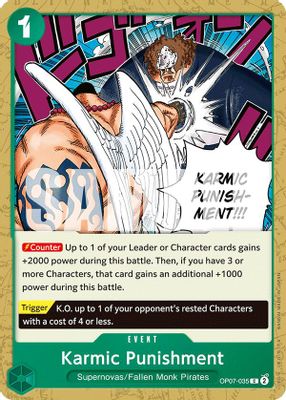 Karmic Punishment OP07-035 card