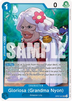 Gloriosa OP07-041 card