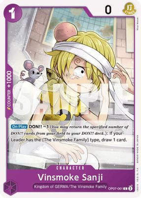 Vinsmoke Sanji OP07-061 card