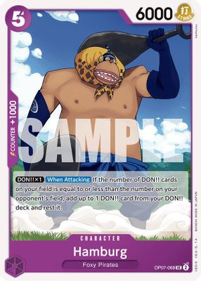 Hamburg OP07-068 card