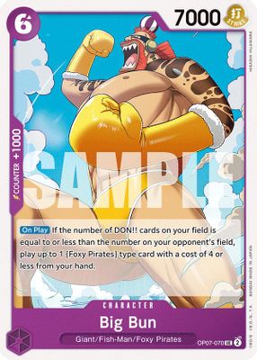 Big Bun OP07-070 card