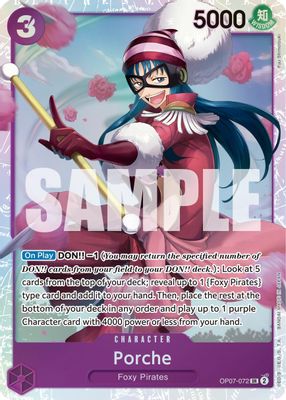 Porche OP07-072 card