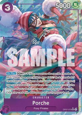 Porche OP07-072 card