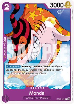 Monda OP07-074 card