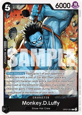 Monkey.D.Luffy OP07-091 card