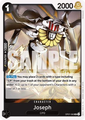 Joseph OP07-092 card