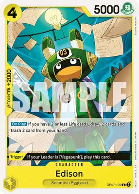 Edison OP07-100 card
