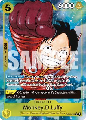 Monkey.D.Luffy OP07-109 card