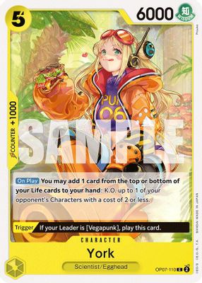 York OP07-110 card