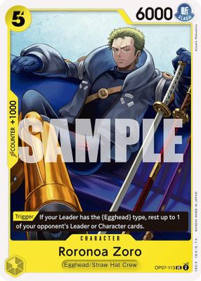Roronoa Zoro OP07-113 card