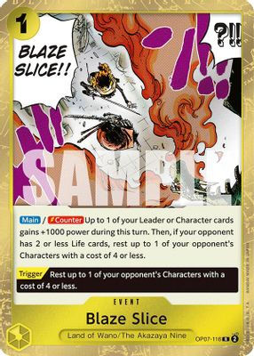 Blaze Slice OP07-116 card