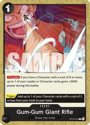 Gum-Gum Giant Rifle ST14-014 card