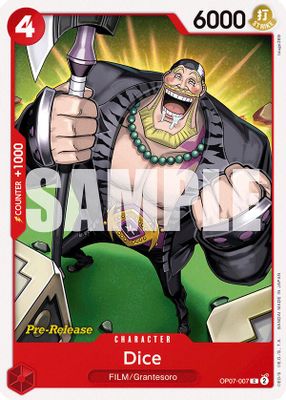 Dice OP07-007 card