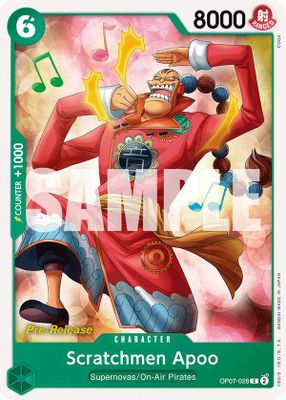 Scratchmen Apoo OP07-028 card