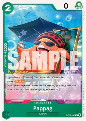 Pappag OP07-030 card
