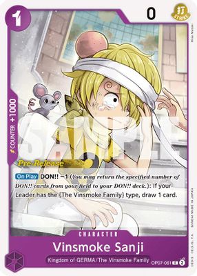 Vinsmoke Sanji OP07-061 card