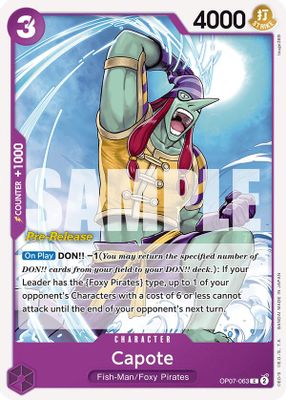 Capote OP07-063 card