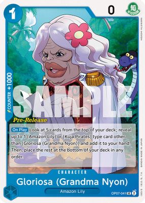 Gloriosa OP07-041 card