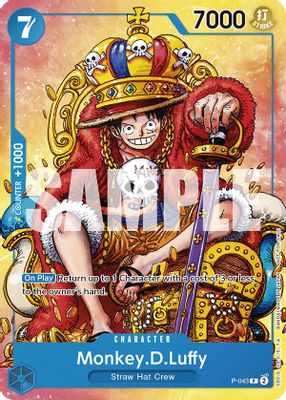 Monkey.D.Luffy P-043 card