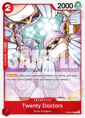 Twenty Doctors OP08-003 card