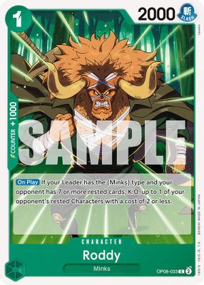 Roddy OP08-033 card