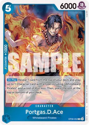 Portgas.D.Ace OP08-052 card